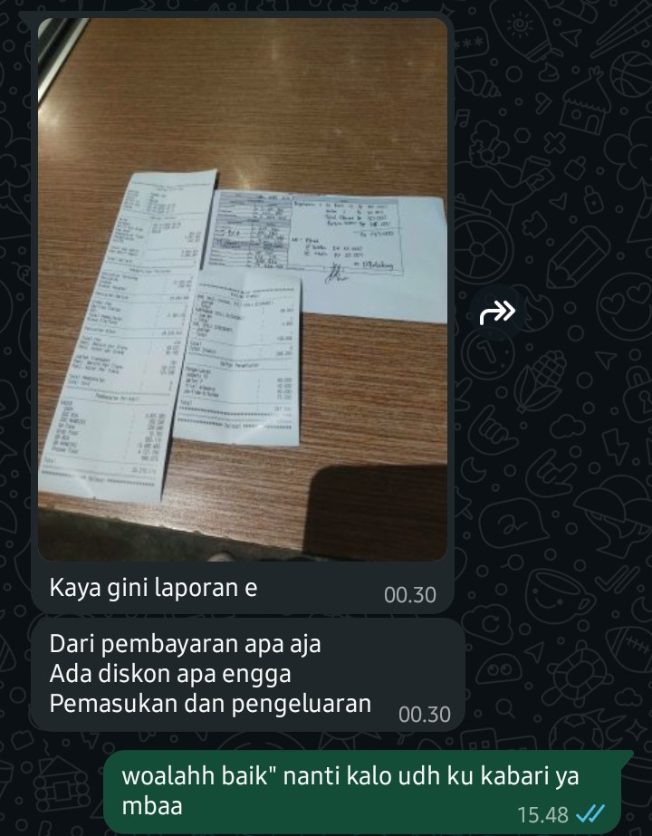 Bukti Chat Review 1
